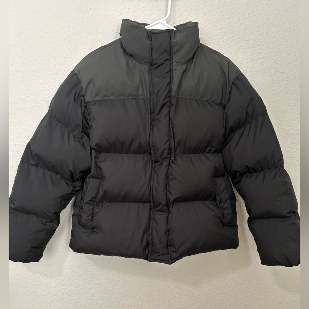 Fabletics Black Reflective Puffer Jacket Women’s … - image 2